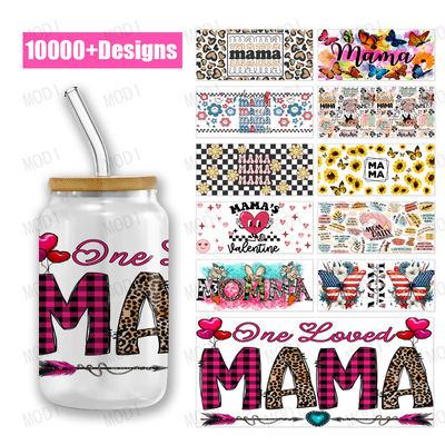 Buy UV DTF Cup Wrap Transfers Custom Logo Libbey Glass Tumbler For Mama'S Day Promotions online manufacture