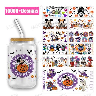 Buy UV DTF Cup Wraps For Glass Tumblers Halloween Custom Logo Design Transfers online manufacture