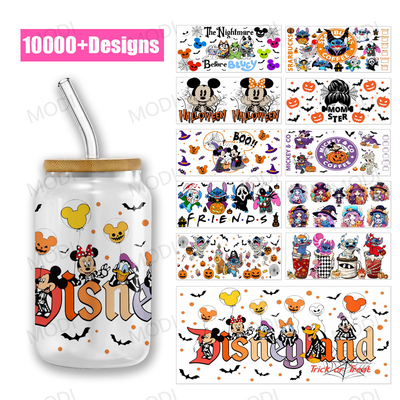 Buy 16OZ UV DTF Transfers For Halloween Cup Wrap Designs On Glass Tumblers online manufacture