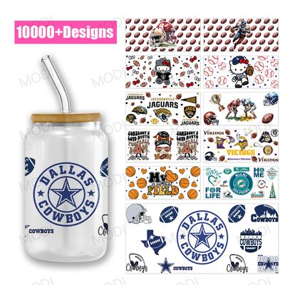 Buy UV DTF Transfer Cup Wrap Stickers 20Oz Rugby Sports Balls For Glass Tumblers Custom Designs online manufacture