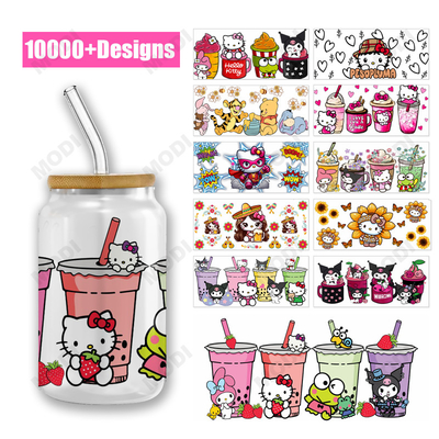 Buy High Quality Dtf Transfer Sticker Cartoon Princess Wrap 16 Oz Uv Dtf Transfer Label Sticker Vinyl Sticker For Cups online manufacture