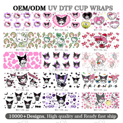 Buy Wholesale Custom Designs Cartoon  Printing Transfer Stickers Cartoon DTF Heat Transfer For Clothing online manufacture