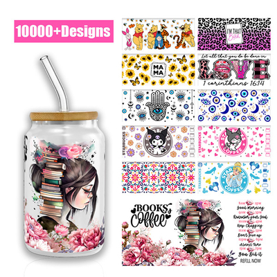 OEM Printing UV DTF Libbey Wraps For Cups Wraps Spanish 16oz Tumbler