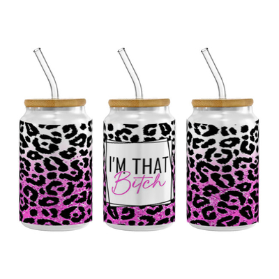 OEM Printing UV DTF Libbey Wraps For Cups Wraps Spanish 16oz Tumbler