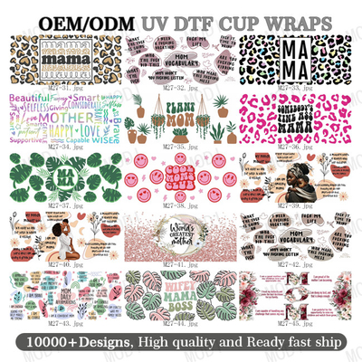 Quick And Easy Transfer Process With Mama'S Day UV DTF Transfer Clear Design Files