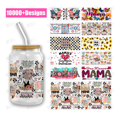 16oz Mama'S Day UV DTF Transfer Quick And Versatile Design Transfers For Your Custom Needs