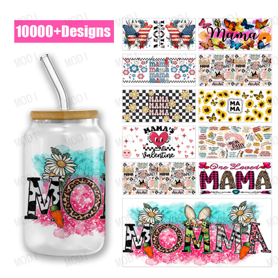Mother'S Day UV DTF Transfer 16oz Mother'S Day Cup Designs Ideal For Custom Projects