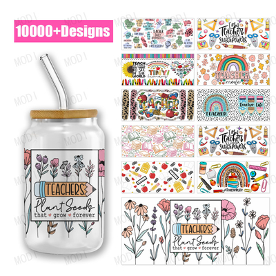 Custom Logo UV DTF Cup Transfers For Teachers' Day With And Fashion Transfer Label