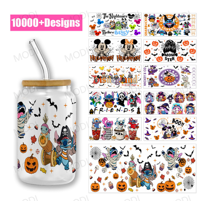 Quick And Easy Halloween Cup Wrap Designs With UV DTF Transfers For Glass Tumblers