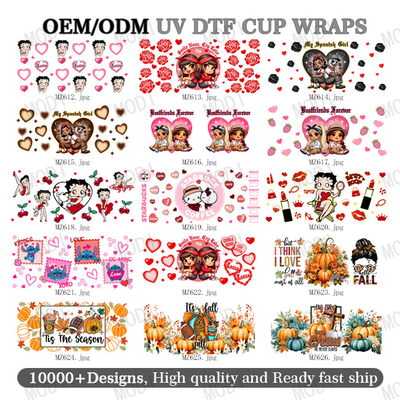 16oz Cold Cup Wrap Transfers For Valentine'S Day Perfect For Any Occasion And Project