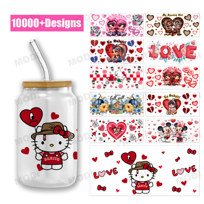 Valentine'S Day Uv Dtf Cup Wraps Transfers Ready To Transfer Cup Wrap Printing Sticker Film Printer Uv Dtf For Cup Wraps