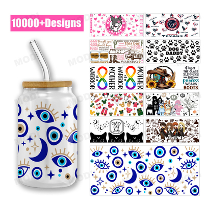 New Design 16oz Cup Wraps Cup Glass Wraps Custom UV Logo Label Sticker For Cups Transfer Sticker