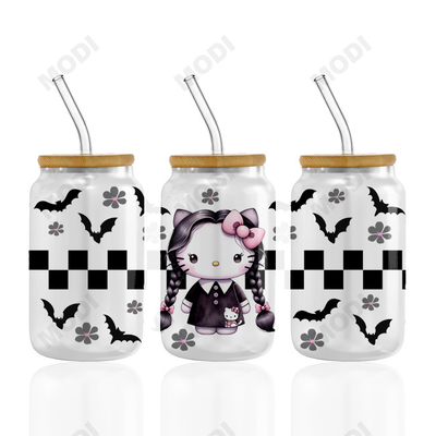 10000+ Designs New Designs Cartoon Character UV DTF Cup Wraps Transfer Sticker For 16oz Libbey Glass Bottle Cups Mugs